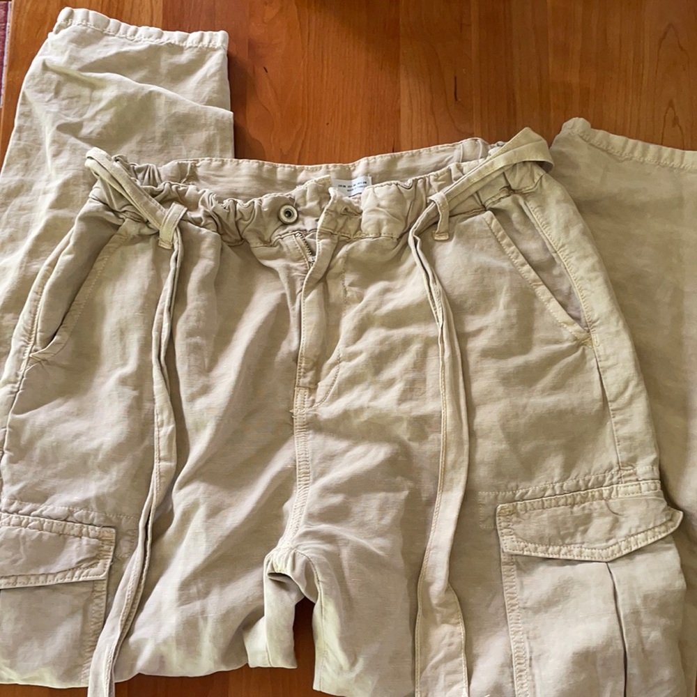 Khaki cargo pants joggers